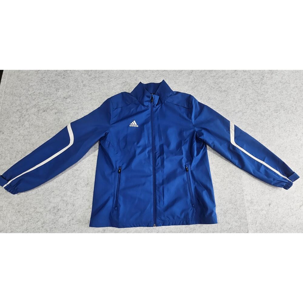 Adidas Windbreaker Jacket, Team, Mesh Lined, Blue White, Womens  Sz XL - Picture 3 of 8
